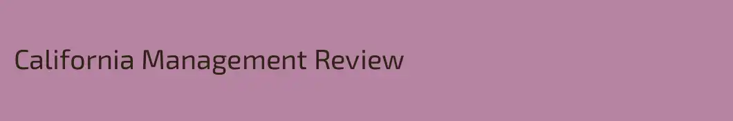 California Management Review
